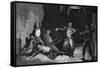 Montagnards' Suicide-Ary Scheffer-Framed Stretched Canvas