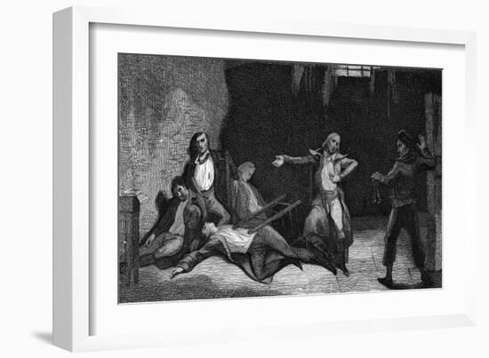 Montagnards' Suicide-Ary Scheffer-Framed Art Print