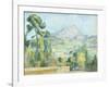 Montagne Saint Victoire, 1890-Paul Cézanne-Framed Premium Giclee Print