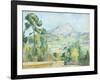 Montagne Saint Victoire, 1890-Paul Cézanne-Framed Premium Giclee Print