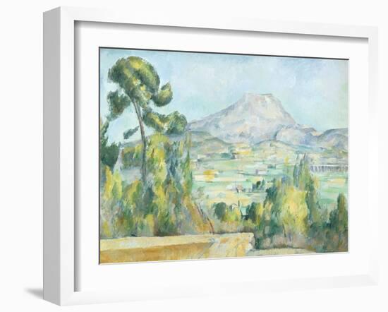 Montagne Saint Victoire, 1890-Paul Cézanne-Framed Giclee Print