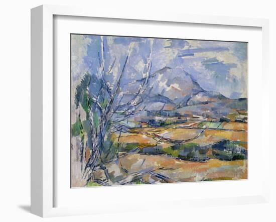 Montagne Sainte-Victoire, 1890-95-Paul Cézanne-Framed Giclee Print