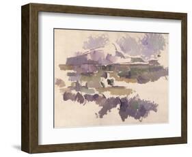 Montagne Sainte-Victoire, 1904-05-Paul Cézanne-Framed Giclee Print