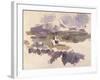 Montagne Sainte-Victoire, 1904-05-Paul Cézanne-Framed Giclee Print