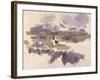 Montagne Sainte-Victoire, 1904-05-Paul Cézanne-Framed Giclee Print