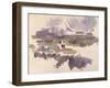 Montagne Sainte-Victoire, 1904-05-Paul Cézanne-Framed Giclee Print