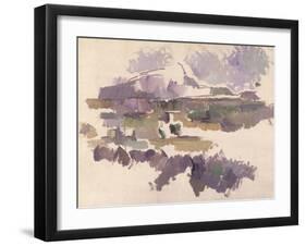 Montagne Sainte-Victoire, 1904-05-Paul Cézanne-Framed Giclee Print