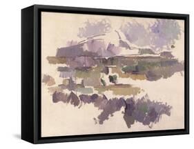 Montagne Sainte-Victoire, 1904-05-Paul Cézanne-Framed Stretched Canvas