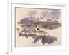 Montagne Sainte-Victoire, 1904-05-Paul Cézanne-Framed Giclee Print