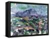Montagne Sainte-Victoire, 1904-06-Paul Cézanne-Framed Stretched Canvas