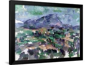 Montagne Sainte-Victoire, 1904-06-Paul Cézanne-Framed Giclee Print