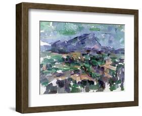 Montagne Sainte-Victoire, 1904-06-Paul Cézanne-Framed Giclee Print