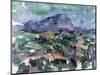 Montagne Sainte-Victoire, 1904-06-Paul Cézanne-Mounted Giclee Print