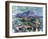 Montagne Sainte-Victoire, 1904-06-Paul Cézanne-Framed Giclee Print