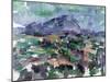 Montagne Sainte-Victoire, 1904-06-Paul Cézanne-Mounted Giclee Print