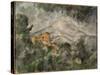 Montagne Sainte-Victoire and Chateau Noir-Paul Cézanne-Stretched Canvas