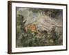 Montagne Sainte-Victoire and Chateau Noir-Paul Cézanne-Framed Giclee Print