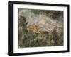 Montagne Sainte-Victoire and Chateau Noir-Paul Cézanne-Framed Giclee Print