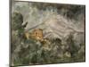 Montagne Sainte-Victoire and Chateau Noir-Paul Cézanne-Mounted Giclee Print