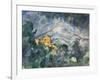 Montagne Sainte-Victoire and the Black Chateau, 1904-06-Paul Cézanne-Framed Giclee Print