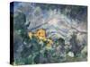 Montagne Sainte-Victoire and the Black Chateau, 1904-06-Paul Cézanne-Stretched Canvas