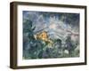 Montagne Sainte-Victoire and the Black Chateau, 1904-06-Paul Cézanne-Framed Giclee Print