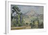 Montagne Sainte-Victoire, C. 1890-Paul Cézanne-Framed Giclee Print