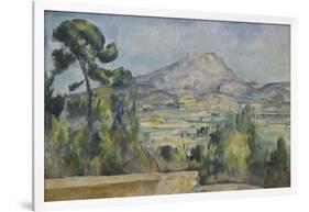 Montagne Sainte-Victoire, C. 1890-Paul Cézanne-Framed Giclee Print