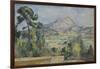 Montagne Sainte-Victoire, C. 1890-Paul Cézanne-Framed Giclee Print