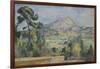 Montagne Sainte-Victoire, C. 1890-Paul Cézanne-Framed Giclee Print