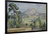 Montagne Sainte-Victoire, C. 1890-Paul Cézanne-Framed Giclee Print