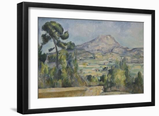Montagne Sainte-Victoire, C. 1890-Paul Cézanne-Framed Giclee Print
