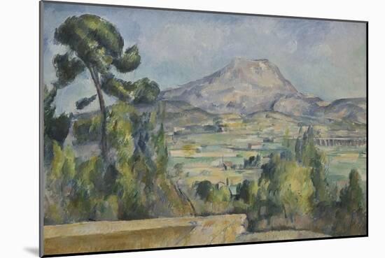 Montagne Sainte-Victoire, C. 1890-Paul Cézanne-Mounted Giclee Print