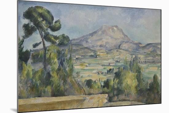 Montagne Sainte-Victoire, C. 1890-Paul Cézanne-Mounted Giclee Print