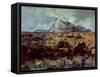 Montagne Sainte-Victoire, circa 1882-85-Paul Cézanne-Framed Stretched Canvas