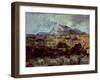 Montagne Sainte-Victoire, circa 1882-85-Paul Cézanne-Framed Giclee Print