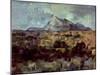 Montagne Sainte-Victoire, circa 1882-85-Paul Cézanne-Mounted Giclee Print