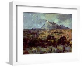 Montagne Sainte-Victoire, circa 1882-85-Paul Cézanne-Framed Giclee Print