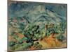 Montagne Sainte Victoire-View from the South West-Paul Cézanne-Mounted Giclee Print