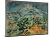 Montagne Sainte Victoire-View from the South West-Paul Cézanne-Mounted Giclee Print