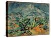 Montagne Sainte Victoire-View from the South West-Paul Cézanne-Stretched Canvas