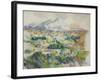 Montagne Sainte-Victoire-Paul Cézanne-Framed Art Print