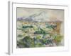 Montagne Sainte-Victoire-Paul Cézanne-Framed Art Print