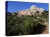 Montagne Ste. Victoire, Bouches Du Rhone, Provence, France-Bruno Morandi-Stretched Canvas