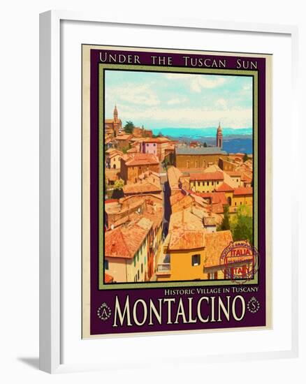 Montalcino Tuscany 1-Anna Siena-Framed Giclee Print