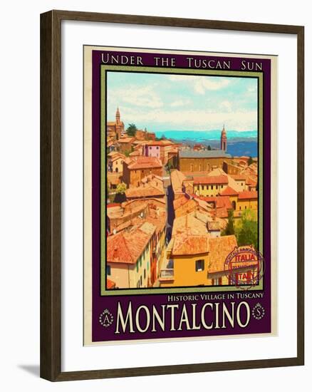 Montalcino Tuscany 1-Anna Siena-Framed Giclee Print