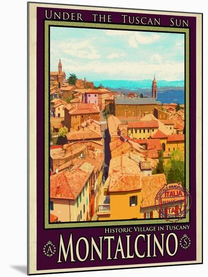 Montalcino Tuscany 1-Anna Siena-Mounted Giclee Print