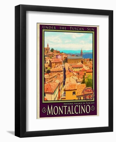 Montalcino Tuscany 1-Anna Siena-Framed Giclee Print