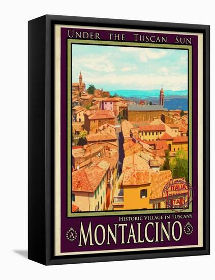 Montalcino Tuscany 1-Anna Siena-Framed Stretched Canvas