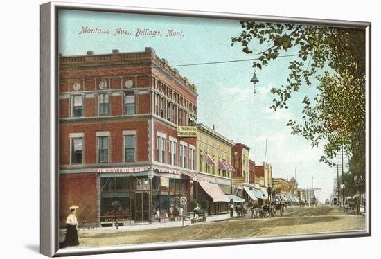 Montana Avenue, Billings, Montana-null-Framed Art Print